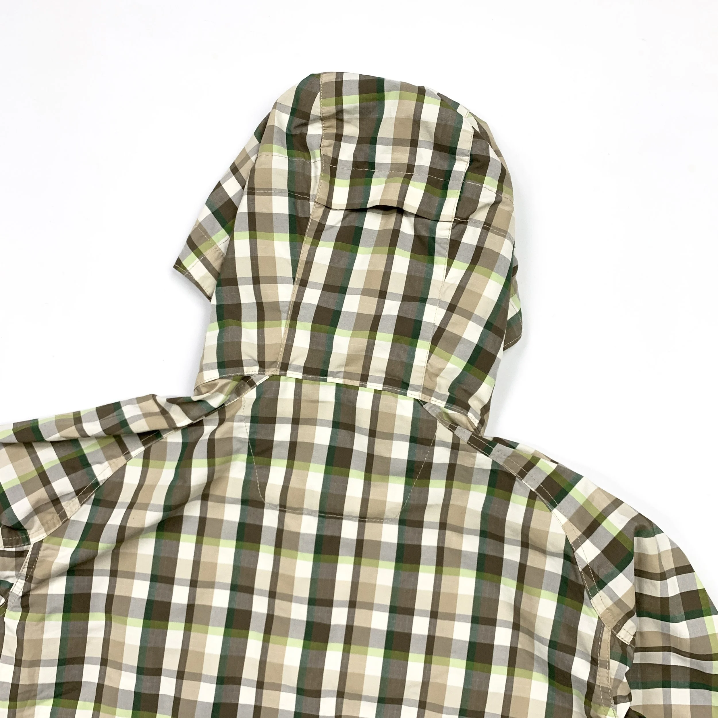 Columbia Omni-Shield Plaid Shell Jacket (White / Green) — GAIJIN